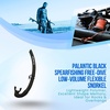 image:imagePalantic Low Volume Flexible Snorkel  Freediving amp Spearfishing Snorkel with Soft Mouthpiece Streamlined Design for Minimal Drag Comfortable amp DurableBlack