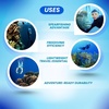 image:imagePalantic Low Volume Flexible Snorkel  Freediving amp Spearfishing Snorkel with Soft Mouthpiece Streamlined Design for Minimal Drag Comfortable amp DurableBlack