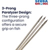 image:imageScuba Choice 12 Stainless Steel 3Prong Paralyzer Spear Tip  Replacement Pole Head for Spearfishing amp Ice Fishing 8mm Female ThreadChrome