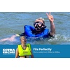 image:imageScuba Choice Adult Snorkel Vest with Name Box Inflatable Snorkeling Vest for Adults Easy Oral Inflator amp Removable StrapNeon Yellow