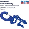image:imageScuba Diving Hose Holder Clip  Secure Double LPHP Hose Organizer for BCD Setup amp Dive Gear Management  Universal Accessory for Regulator Hoses SnagFree Streamlined ConfigurationBlue