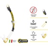 image:imageCressi Foldable Adult Dry Snorkel for Scuba Diving Snorkeling  Alpha Ultra Dry Made in ItalyBlackPinkClear