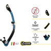 image:imageCressi Foldable Adult Dry Snorkel for Scuba Diving Snorkeling  Alpha Ultra Dry Made in ItalyBlackWhiteBlack
