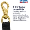 image:imageScuba Choice 35 Brass Swivel Eye Snap Hook Clip 1 129mm Opening325 with strap