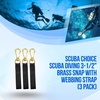 image:imageScuba Choice 35 Brass Swivel Eye Snap Hook Clip 1 129mm Opening325 with strap