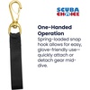 image:imageScuba Choice 35 Brass Swivel Eye Snap Hook Clip 1 129mm Opening325 with strap