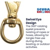 image:imageScuba Choice 35 Brass Swivel Eye Snap Hook Clip 1 129mm Opening35