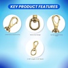 image:imageScuba Choice 35 Brass Swivel Eye Snap Hook Clip 1 129mm Opening35