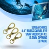 image:imageScuba Choice 35 Brass Swivel Eye Snap Hook Clip 1 129mm Opening44