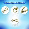 image:imageScuba Choice 35 Brass Swivel Eye Snap Hook Clip 1 129mm Opening44
