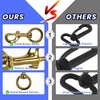 image:imageScuba Choice 46 Brass Swivel Eye Snap Hook Clip  Heavy Duty Marine Scuba Dive Accessory Gear Clip 148mm Opening Solid Brass CorrosionResistant1