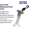image:imageScuba Choice 5 Aluminum Crab and Lobster Gauge with Clip  Durable Dive Tool for California Measures Lobster 314 and Crab 4 Compact BlackGrey Design5