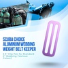 image:imageScuba Choice Aluminum Weight Belt Webbing Keepers  2 Pairs Fits 2 Belts  HeavyDuty Scuba Diving Gear Accessory Secure Strap Retainers for Buoyancy Control amp Dive StabilityPurple