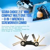 image:imageScuba Choice Compact Multi Dive Tool  Stainless Steel Allen Wrenches Screwdrivers and ORing Pick for Dive Gear Maintenance8in1 Multi Tool