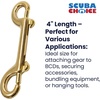 image:imageScuba Choice Diving Brass Clip Double Ended Snap Bolt 4 Inch Heavy Duty Marine Scuba Accessory Gear Hook Durable Solid Brass Dive Gear Clip1