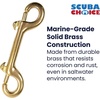 image:imageScuba Choice Diving Brass Clip Double Ended Snap Bolt 4 Inch Heavy Duty Marine Scuba Accessory Gear Hook Durable Solid Brass Dive Gear Clip1