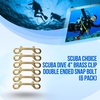 image:imageScuba Choice Diving Brass Clip Double Ended Snap Bolt 4 Inch Heavy Duty Marine Scuba Accessory Gear Hook Durable Solid Brass Dive Gear Clip6