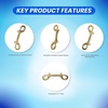 image:imageScuba Choice Diving Brass Clip Double Ended Snap Bolt 4 Inch Heavy Duty Marine Scuba Accessory Gear Hook Durable Solid Brass Dive Gear Clip6