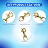 image:imageScuba Choice Diving Butterfly Swivel 325 Brass Bolt Snap Heavy Duty Marine Scuba Accessory Gear Hook Durable Solid Brass Dive Gear Clip3