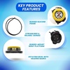 image:imageScuba Choice Diving Compass WristBungee Mount  EasytoRead Underwater Navigation Tool for Scuba Diving Durable Design with Rotating Bezel Reliable Directional Aid for Deep Dive AdventuresYellow