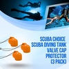 image:imageScuba Choice Diving Tank Valve Cap Protector  Prevents Valve Damage Durable Attachment Line Scuba Gear Protection Essential Accessory for Diving Equipment SafetyOrange