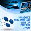 image:imageScuba Choice Diving Tank Valve Cap Protector  Prevents Valve Damage Durable Attachment Line Scuba Gear Protection Essential Accessory for Diving Equipment SafetyBlue