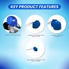 image:imageScuba Choice Diving Tank Valve Cap Protector  Prevents Valve Damage Durable Attachment Line Scuba Gear Protection Essential Accessory for Diving Equipment SafetyBlue