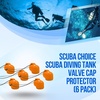 image:imageScuba Choice Diving Tank Valve Cap Protector  Prevents Valve Damage Durable Attachment Line Scuba Gear Protection Essential Accessory for Diving Equipment SafetyOrange