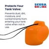 image:imageScuba Choice Diving Tank Valve Cap Protector  Prevents Valve Damage Durable Attachment Line Scuba Gear Protection Essential Accessory for Diving Equipment SafetyOrange