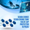 image:imageScuba Choice Diving Tank Valve Cap Protector  Prevents Valve Damage Durable Attachment Line Scuba Gear Protection Essential Accessory for Diving Equipment SafetyBlue