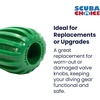 image:imageScuba Choice Scuba Diving Tank Cylinder Valve Oval Shape KnobGreen