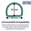 image:imageScuba ChoiceScuba Choice Aluminum BCD DRing SetGreen