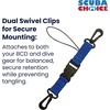 image:imageScuba Clips Lanyard with Dual Clips and Quick Release Buckle Scuba Accessory for Diving Dive Clip for Equipment EssentialsBlue