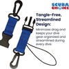 image:imageScuba Clips Lanyard with Dual Clips and Quick Release Buckle Scuba Accessory for Diving Dive Clip for Equipment EssentialsBlue