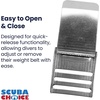 image:imageScuba Diving Aluminum Weight Belt Buckle with 3 SlotsSilver