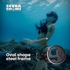 image:imageScuba Diving Mask Oval Tempered Glass Snorkel Mask with Comfortable Classic Rubber Snorkeling Gear for Adults Swimming amp Freediving Goggles for Underwater VisionBlack