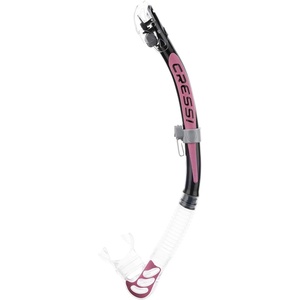 image:imageCressi Foldable Adult Dry Snorkel for Scuba Diving Snorkeling  Alpha Ultra Dry Made in ItalyBlackPinkClear