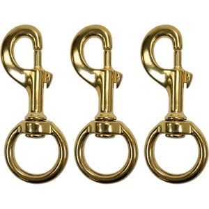 image:imageScuba Choice 46 Brass Swivel Eye Snap Hook Clip  Heavy Duty Marine Scuba Dive Accessory Gear Clip 148mm Opening Solid Brass CorrosionResistant3