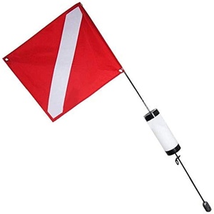image:imageScuba Choice 4ft Spearfishing Dive Flag with Weight Float Medium  Durable 125 x 1525 Flag 105oz Lead for Stability Ideal for Scuba Spearfishing amp Free DivingLarge