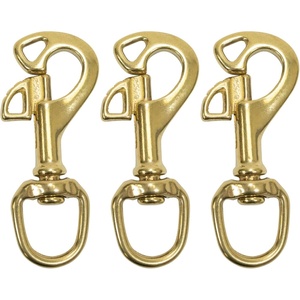 image:imageScuba Choice Diving Butterfly Swivel 325 Brass Bolt Snap Heavy Duty Marine Scuba Accessory Gear Hook Durable Solid Brass Dive Gear Clip3