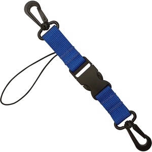 image:imageScuba Clips Lanyard with Dual Clips and Quick Release Buckle Scuba Accessory for Diving Dive Clip for Equipment EssentialsBlue