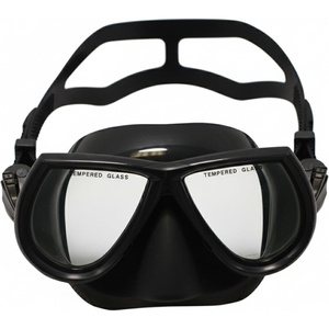 image:imageSpearfishing Mask Low Volume Silicone Comfortable Fit amp Clear Vision for Freediving Scuba Diving Underwater Exploration IdeasBLACK
