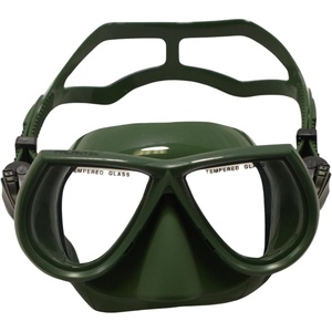image:imageSpearfishing Mask Low Volume Silicone Comfortable Fit amp Clear Vision for Freediving Scuba Diving Underwater Exploration IdeasGREEN