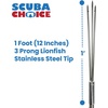 image:imageScuba Choice Carbon Fiber 5 One Piece Spearfishing Pole Spear with 3 Prong Barb SS Paralyzer Tip