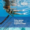 image:imageScuba Choice Carbon Fiber 7 Travel Spearfishing 3Piece Pole Spear Single Flopper Tip One Size Black