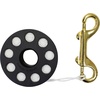 image:imageScuba Choice Diving Compact Finger Spool 100ft White Nylon Line 4 Brass Double Ended Clip 3 Diameter Portable amp Durable Dive Reel Perfect for Freediving Spearfishing Adventures