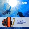 image:imageScuba Choice Scuba Diving Compact Finger Spool with Plastic Handle 65 Orange Line