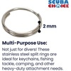 image:imageScuba Choice 323mm Stainless Steel Split Rings for BCD Attachment 20mm  Strong RustResistant Secure Connection for Diving amp Water Sports 10Pack