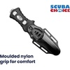 image:imageScuba Choice Compact 7 Stainless Steel Point Tip BCD Knife 420 Stainless Steel Blade Ergonomic Moulded Nylon Grip Compact for Scuba Diving Outdoor amp Survival Use