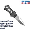image:imageScuba Choice Compact 7 Stainless Steel Point Tip BCD Knife 420 Stainless Steel Blade Ergonomic Moulded Nylon Grip Compact for Scuba Diving Outdoor amp Survival Use